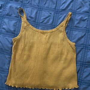 Old Navy Women’s Yellow Ribbed Tank Top